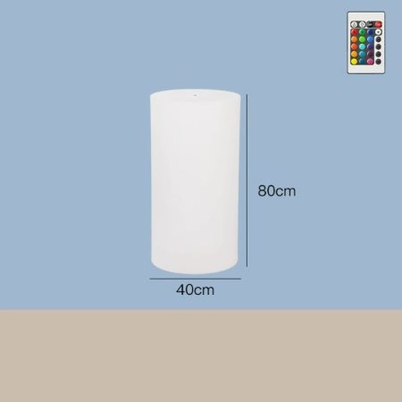 Светильник Цилиндр 40х80 питание от 220, RGB